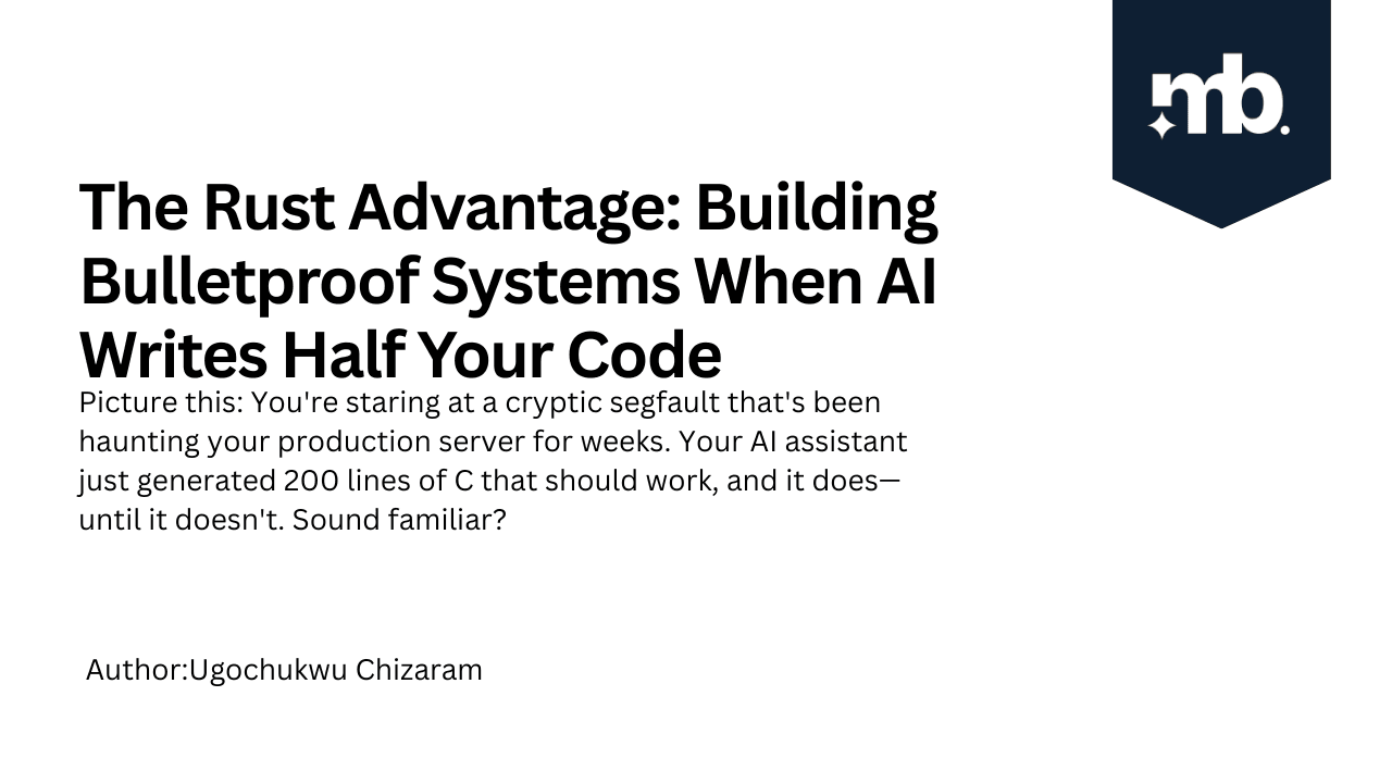 The Rust Advantage: Building Bulletproof Systems When AI Writes Half Your Code