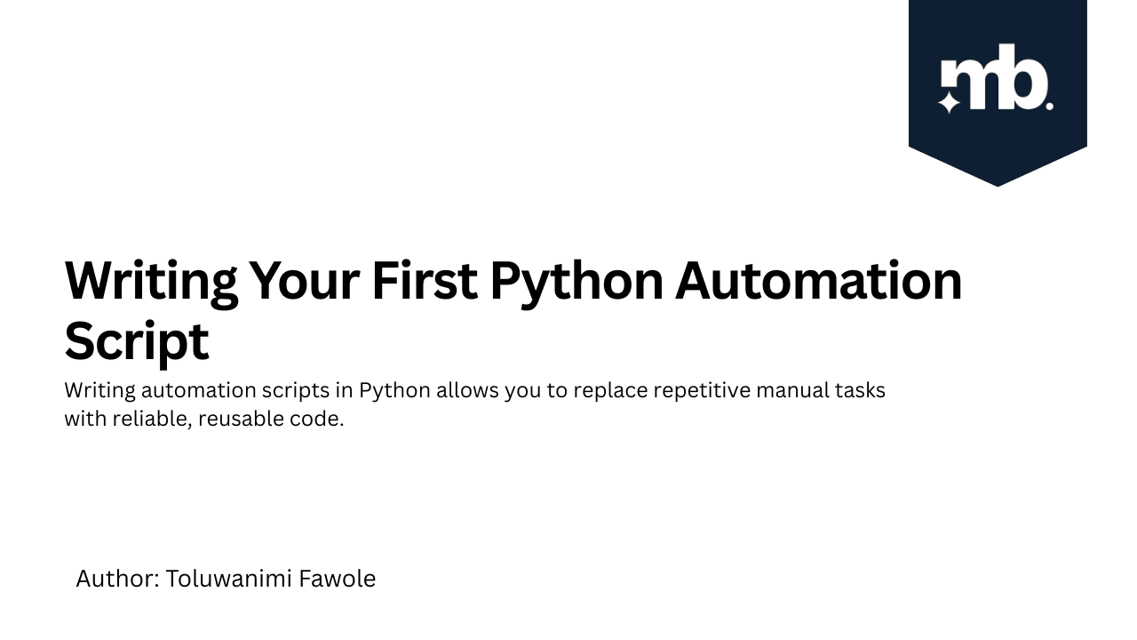 Writing Your First Python Automation Script
