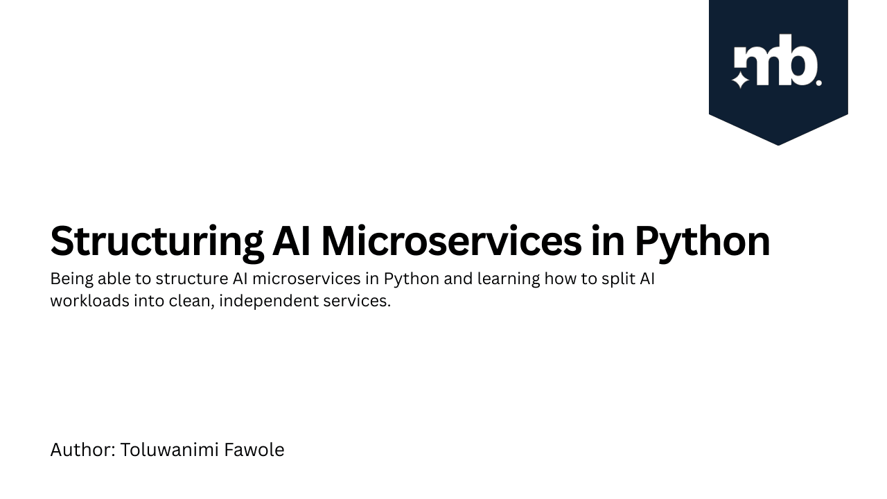 Structuring AI Microservices in Python