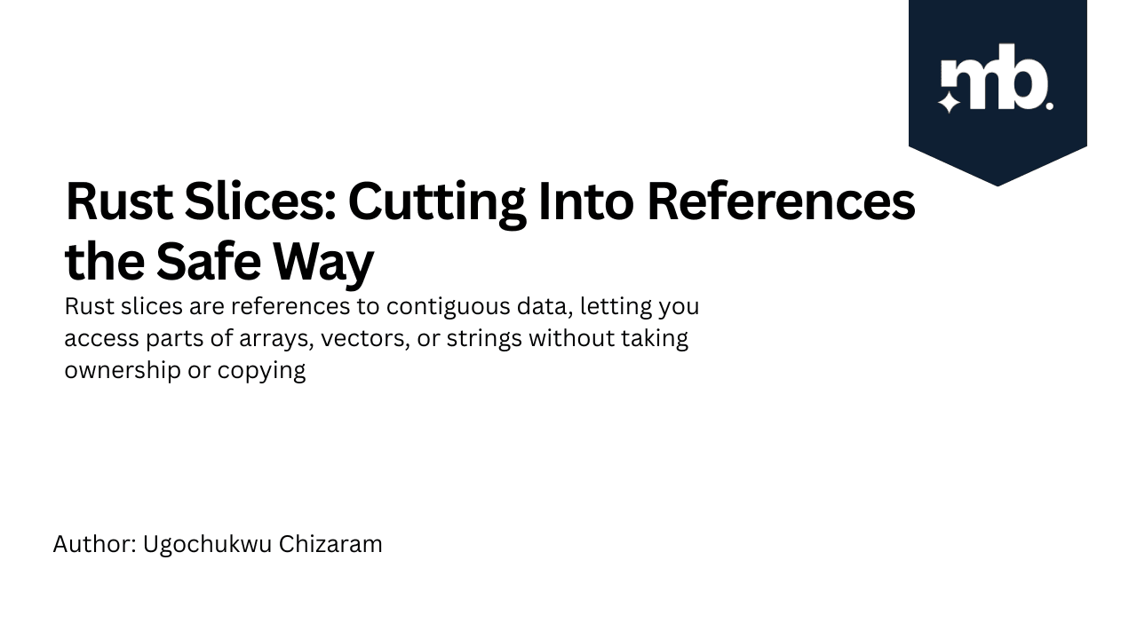 Rust Slices: Cutting Into References the Safe Way