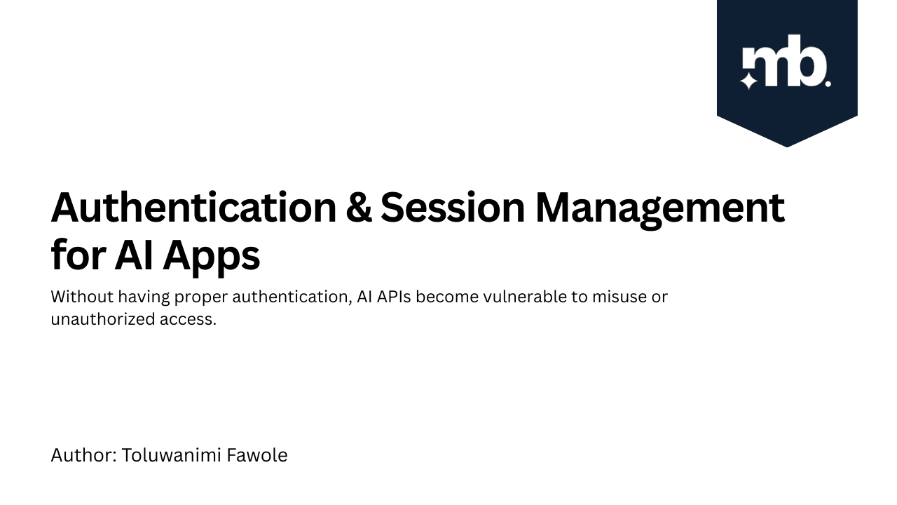 Authentication & Session Management for AI Apps